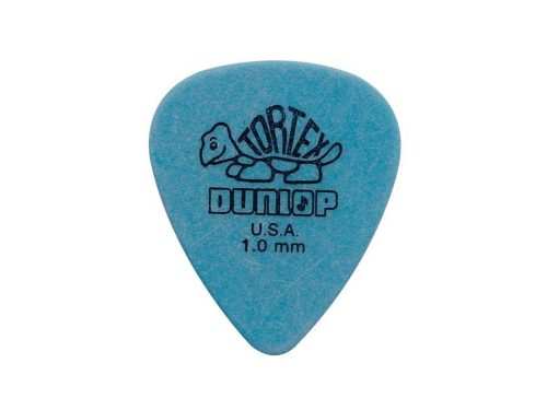 418-P-100 Dunlop Tortex Standard picks, 12-pack, blue, 1.00 mm.