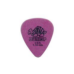   418-P-114 Dunlop Tortex Standard picks, 12-pack, purple, 1.14 mm.