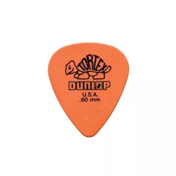   418-P-60 Dunlop Tortex Standard picks, 12-pack, orange, 0.60 mm.
