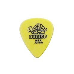   418-P-73 Dunlop Tortex Standard picks, 12-pack, yellow, 0.73 mm.