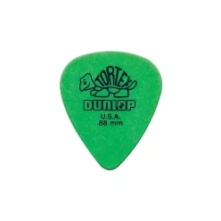   418-P-88 Dunlop Tortex Standard picks, 12-pack, green, 0.88 mm.