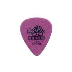   418-R-114 Dunlop Tortex Standard picks, 72-pack, purple, 1.14 mm.