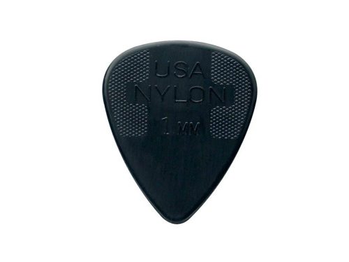 44-P-100 Dunlop Nylon Standard picks, nylon, 12-pack, black, 1.00 mm