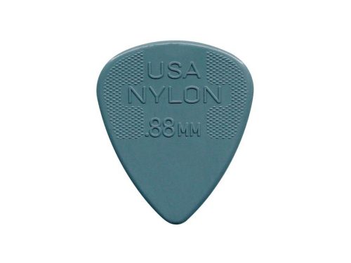 44-P-88 Dunlop Nylon Standard picks, nylon, 12-pack, dark grey, 0.88 mm.