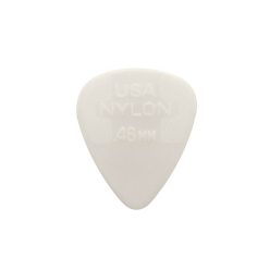   44-R-46 Dunlop Nylon Standard picks, nylon, 72-pack, cream, 0.46 mm.