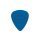 443-R-107 Dunlop Nylon Midi picks, nylon, 72-pack, blue, 1.07 mm.