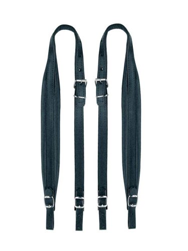 45-M-CS Boston  accordion straps pair, 48-72 basses, 82-87 x 4,5cm, black, split leather, art. leather lining