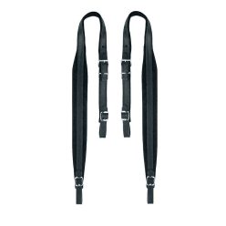   45-S-LV Boston  accordion straps pair, 12-32 basses, 64-68 x 4,5cm, black, top grain leather, velvet lining