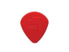 47-R-1N Dunlop Nylon Jazz picks, nylon, red, 24-pack, round tip, 1.10 mm.