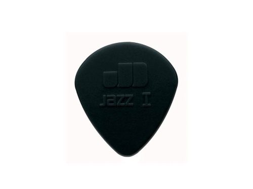 47-R-1S Dunlop Nylon Jazz picks, stiffo nylon, black, 24-pack, round tip, 1.10 mm.