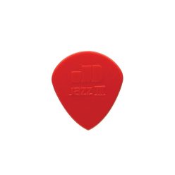   47-R-3N Dunlop Nylon Jazz picks, nylon, red, 24-pack, sharp tip, 1.38 mm.