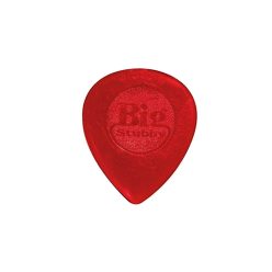 475-R-100 Dunlop Big Stubby picks, 24-pack, red, 1.00 mm.