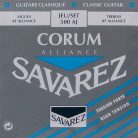 500-AJ Savarez Alliance Corum string set classic, KF composite fiber, silverwound Corum basses, hard tension