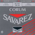 500-AR Savarez Alliance Corum string set classic, KF composite fiber, silverwound Corum basses, normal tension