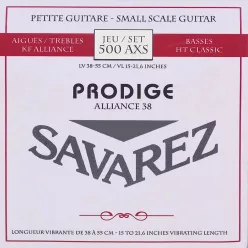  500-AXS Savarez Alliance Corum string set classic, KF composite fiber, silverwound Corum basses, Prodige 38 55cm