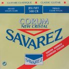 500-CR Savarez New Cristal Corum string set classic, New Cristal trebles, silverwound Corum basses, normal tension