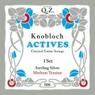 500KASQ Knobloch Sterling silver QZ string set classic MT (Sterling silver and QZ nylon)