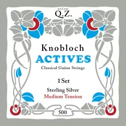   500KASQ Knobloch Sterling silver QZ string set classic MT (Sterling silver and QZ nylon)