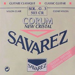   503-CR Savarez  G-3 string, New Cristal clear nylon, from 500-CRJ set, normal tension