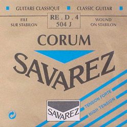   504-J Savarez  D-4 string, silverplated wound Corum, from 500-CRJ and 500-ARJ set, hard tension