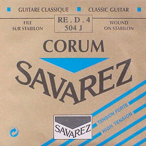 504-J Savarez  D-4 string, silverplated wound Corum, from 500-CRJ and 500-ARJ set, hard tension