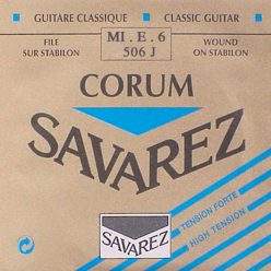   506-J Savarez  E-6 string, silverplated wound Corum, from 500-CRJ and 500-ARJ set, hard tension