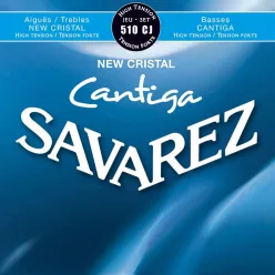   510-CJ Savarez New Cristal Cantiga string set classic, New Cristal trebles, Cantiga basses, hard tension