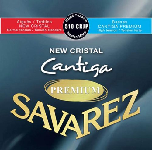 510-CRJP Savarez Cantiga Premium string set classic, New Cristal trebles MT, Cantiga Premium silver wound basses HT, mixed tension