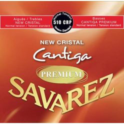   510-CRP Savarez Cantiga Premium string set classic, New Cristal trebles, Cantiga Premium silver plated wound basses, medium tension