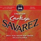 510-MR Savarez Creation Cantiga string set classic, New Cristal trebles, G-3 Alliance, Cantiga basses, normal tension