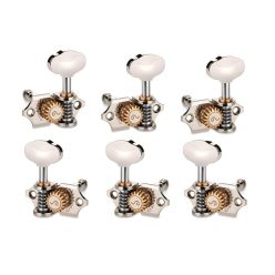   5101234130 Schaller GrandTune Single machine heads 3L3R Butterbean, 21,7x6mm solid shaft, nickel