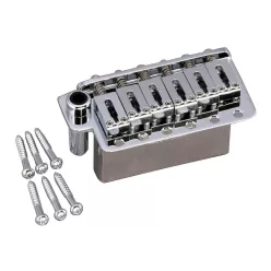   510T-FE2 Gotoh  tremolo, pitch 10,8 mm, zinc die-cast FST block, steel solid saddles, 6 pivot point, chrome