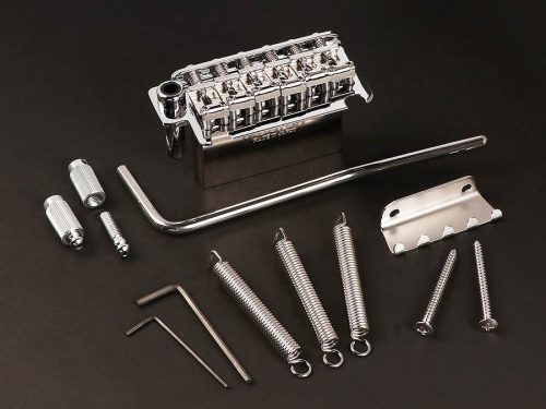 510TS-SF1C Gotoh  tremolo, pitch 10,8 mm, steel block, sheet metal saddles, 2 pivot point, chrome