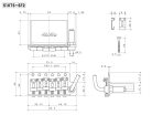 510TS-SF2 Gotoh  tremolo, pitch 10,8 mm, steel block, steel sheet metal saddles, 6 pivot point, chrome