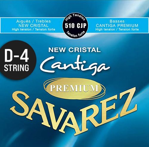 514-JP Savarez Cantiga Premium D-4 string, silver plated wound, from 510-CJP set, high tension