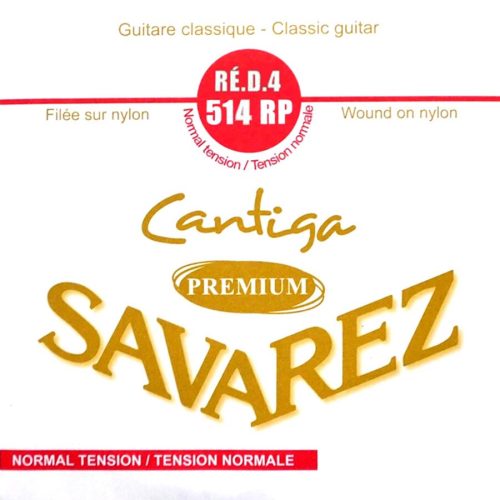 514-RP Savarez Cantiga Premium D-4 string, silver plated wound, from 510-CRP set, standard tension