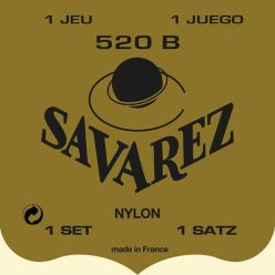   520-B Savarez  string set classic, Blanc, rectified nylon, traditional basses, soft tension