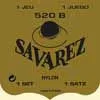 520-B Savarez  string set classic, Blanc, rectified nylon, traditional basses, soft tension