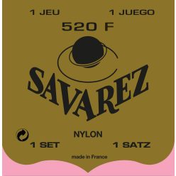   520-F Savarez  string set classic, Rouge, rectified nylon, traditional basses, hard tension, wound G-3