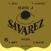 520-J Savarez  string set classic, Jaune, rectified nylon, traditional basses, extra hard tension