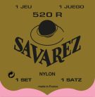 520-R Savarez  string set classic, Rouge, rectified nylon, traditional basses, hard tension