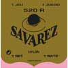 520-R Savarez  string set classic, Rouge, rectified nylon, traditional basses, hard tension