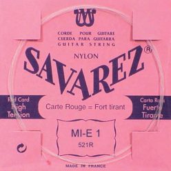   521-R Savarez  E-1 string, clear nylon (rouge), from 520-R set, hard tension