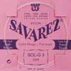 523-R Savarez  G-3 string, clear nylon (rouge), from 520-R set, hard tension