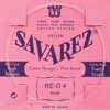 524-R Savarez  D-4 string, silverplated nylon (rouge), from 520-R set, hard tension