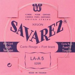   525-R Savarez  A-5 string, silverplated nylon (rouge), from 520-R set, hard tension