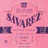 525-R Savarez  A-5 string, silverplated nylon (rouge), from 520-R set, hard tension