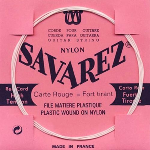 528-R Savarez  Red B-2 string, plastic wound