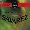 540-CR Savarez New Cristal Classic string set classic, New Cristal trebles, silverwound HT classic basses, normal tension