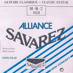   542-J Savarez Alliance Classic B-2 string, clear KF composite fiber, from 540-J set, hard tension